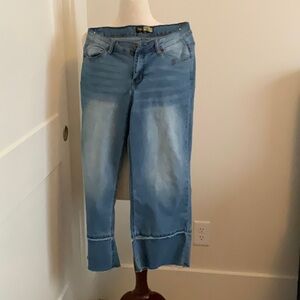 Suzanne Betro Classic Blue Straight Leg Jeans